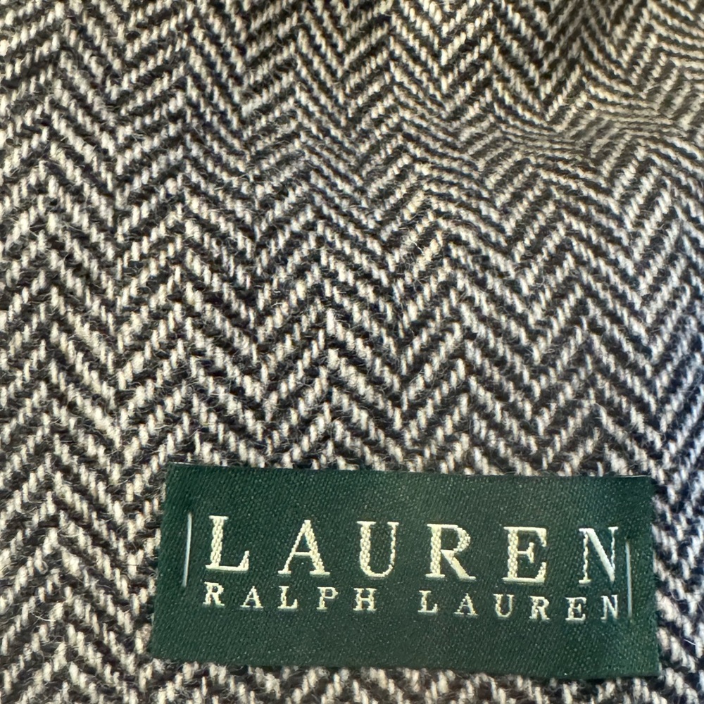 NWT Men’s Lauren Ralph Lauren (POLO) Sport Coat 44 S Herringbone Black and White